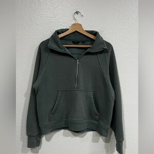 Danskin Women's Dark Green Zip-Up Sweater